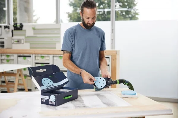 Festool d125 gr-set kit dischi abrasivi 125 mm granat 60 pz. 578668 - dettaglio 4