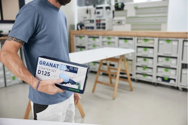 Festool d125 gr-set kit dischi abrasivi 125 mm granat 60 pz. 578668 - dettaglio 6