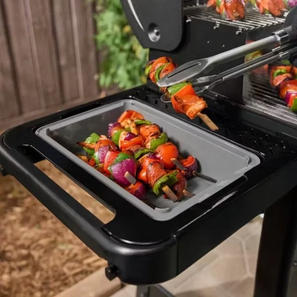 Weber 3400665 tavolo laterale works per barbecue searwood e smoque - dettaglio 2