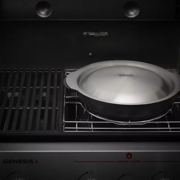 Weber 7607 weber crafted - wok con cestello di cottura a vapore - dettaglio 6