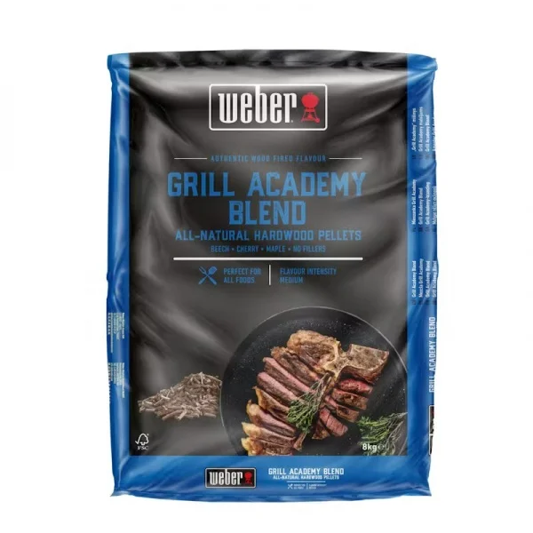 Weber 3401051 pellet di legno 100% miscela grill academy 8 kg - dettaglio 1