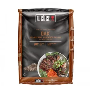 Weber 3401053 pellet di legno 100% miscela quercia 8 kg - dettaglio 1
