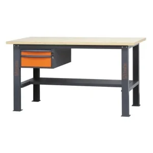 Beta c58bc-w1,6 2c/o banco da lavoro piano 1,6 m in legno e 2 cassetti - dettaglio 1