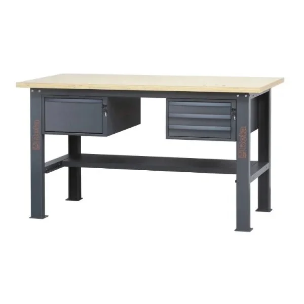Beta c58bc-w1,6 4c/a banco da lavoro piano 1,6 m in legno e 4 cassetti - dettaglio 1
