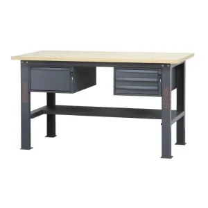 Beta c58bc-w1,6 4c/a banco da lavoro piano 1,6 m in legno e 4 cassetti - dettaglio 1