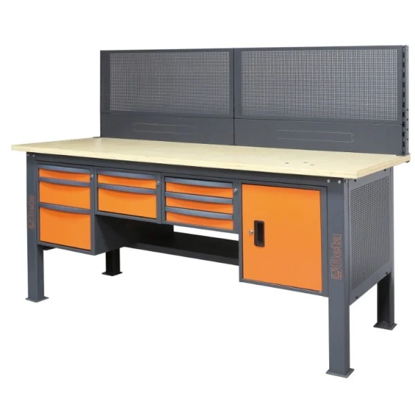 Beta c58k/2pf-2,1m kit 2 pannelli forati 2,1 m per banchi componibili c58bc - dettaglio 3