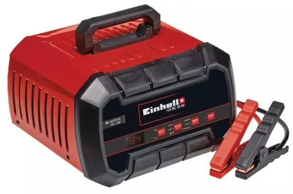 Einhell cc-bc 30 m caricabatterie mantenitore di carica 12 v/24 v con avviatore 1002275 - dettaglio 1