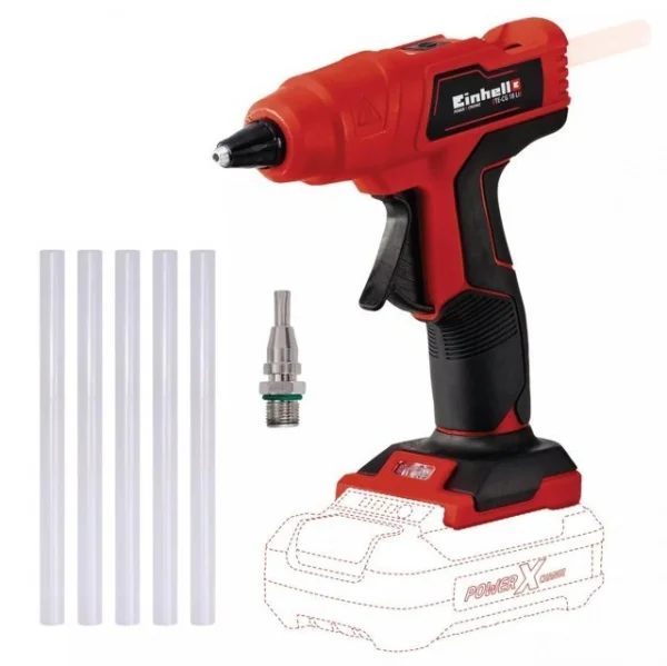 Einhell te-cg 18 li - solo pistola colla a caldo pxc 18 v senza batterie 4522200 - dettaglio 1