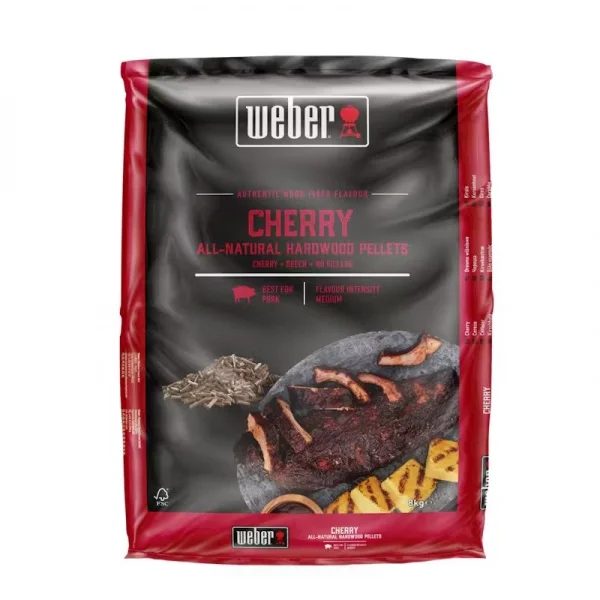 Weber 3401050 pellet 100% di legno di ciliegio 8 kg - dettaglio 1