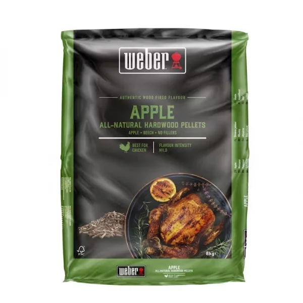Weber 3401055 pellet 100% di legno di melo 8 kg - dettaglio 1
