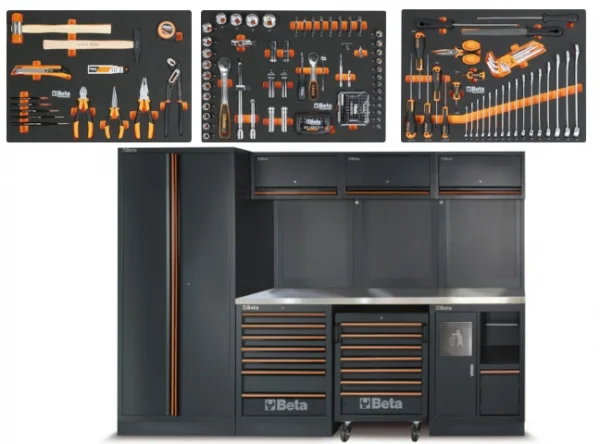 Beta C45PRO X/196UT Combinazione arredo officina con assortimento 196 Pz. - 045001987
