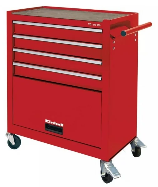 Einhell tc-tw 100 cassettiera per utensili ed attrezzi 4 cassetti 4510170 - dettaglio 1