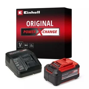 Einhell 4512147 starter kit pxc set batteria 5,2 ah e caricabatterie 18 v - dettaglio 1