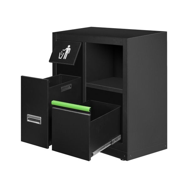 JBM 16493 Mobile 3 cassetti con supporto bobina di carta per officina - 16493