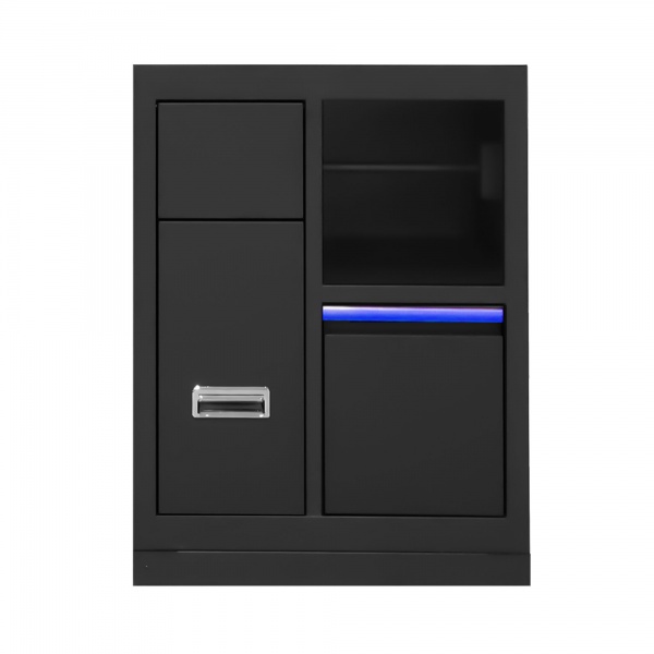 JBM 16493 Mobile 3 cassetti con supporto bobina di carta per officina - 16493