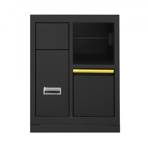 JBM 16493 Mobile 3 cassetti con supporto bobina di carta per officina - 16493