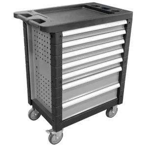 Jbm 43761 cassettiera a 7 cassetti grigia senza utensili per officina - dettaglio 1