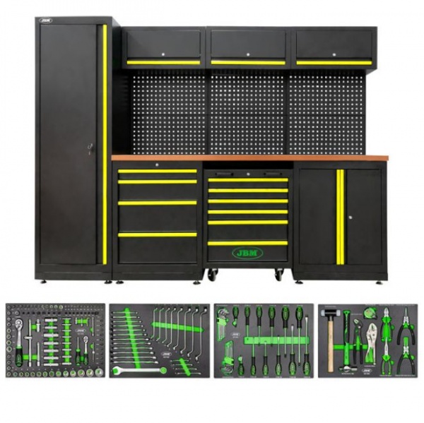 JBM SERIE446 Composizione arredo officina con assortimento 172 Pz.