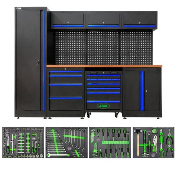 JBM SERIE446 Composizione arredo officina con assortimento 172 Pz.