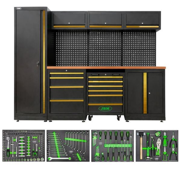 JBM SERIE446 Composizione arredo officina con assortimento 172 Pz.