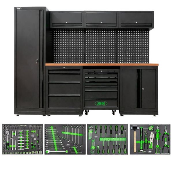JBM SERIE446 Composizione arredo officina con assortimento 172 Pz.