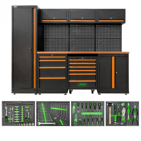 JBM SERIE446 Composizione arredo officina con assortimento 172 Pz.