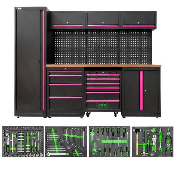 JBM SERIE446 Composizione arredo officina con assortimento 172 Pz.