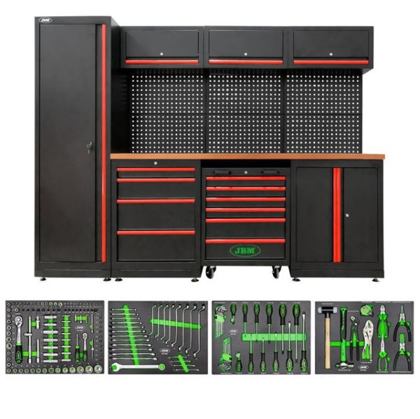 JBM SERIE446 Composizione arredo officina con assortimento 172 Pz.