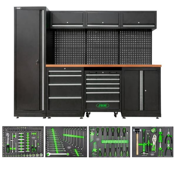JBM SERIE446 Composizione arredo officina con assortimento 172 Pz.