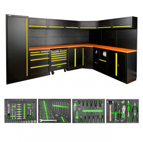 JBM SERIE565 Composizione arredo officina con assortimento completo - SERIE565