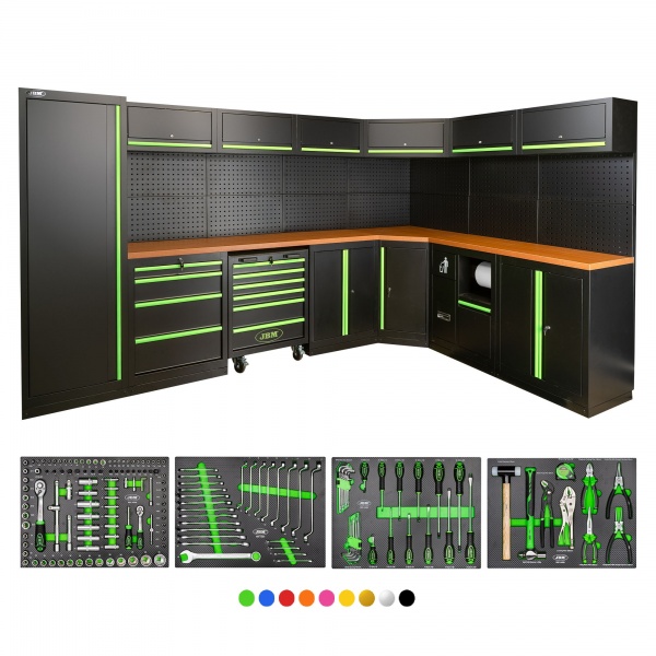 JBM SERIE565 Composizione arredo officina con assortimento completo - SERIE565