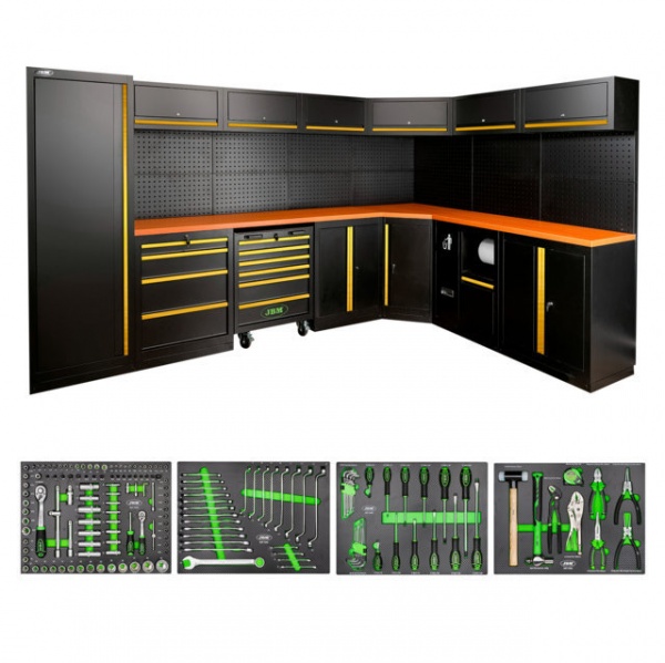 JBM SERIE565 Composizione arredo officina con assortimento completo - SERIE565