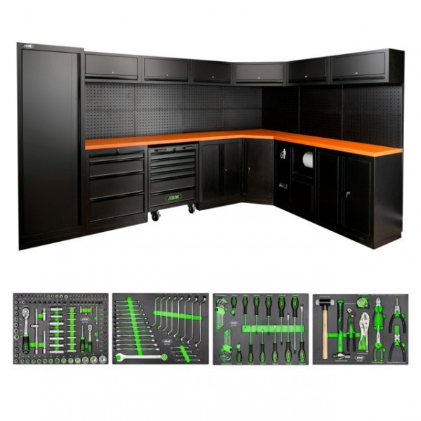 JBM SERIE565 Composizione arredo officina con assortimento completo - SERIE565