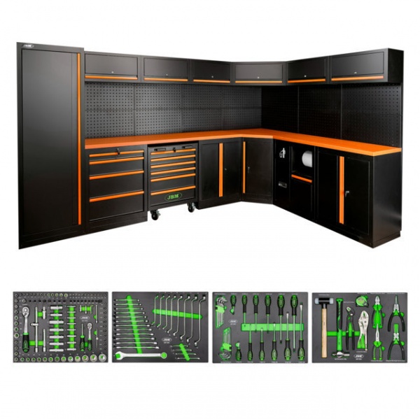 JBM SERIE565 Composizione arredo officina con assortimento completo - SERIE565