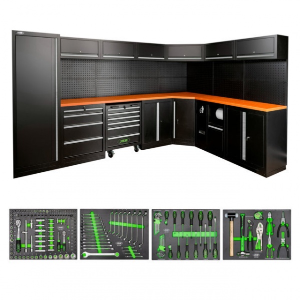 JBM SERIE565 Composizione arredo officina con assortimento completo - SERIE565