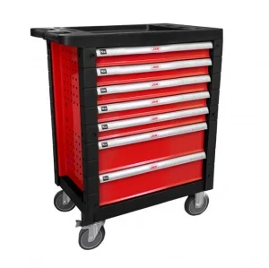 Jbm 53762 cassettiera rossa a 7 cassetti senza utensili - dettaglio 1