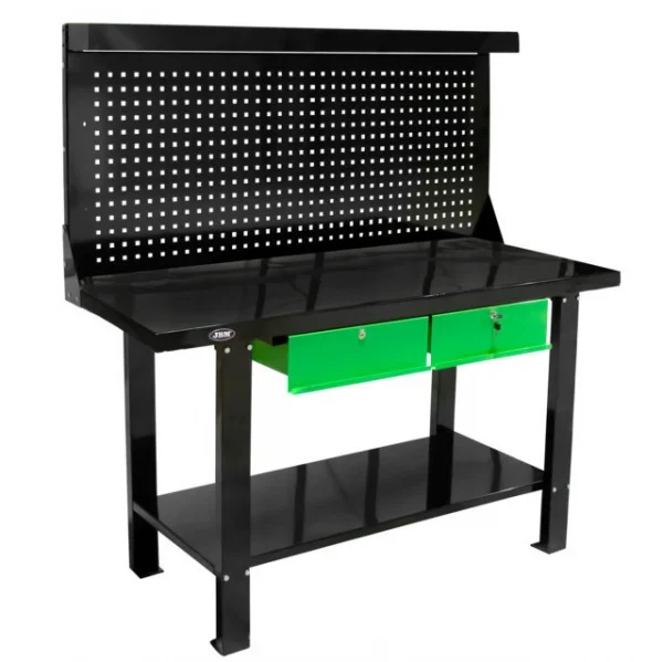 Jbm 51035 banco da lavoro a 2 cassetti con pannello frontale - dettaglio 2