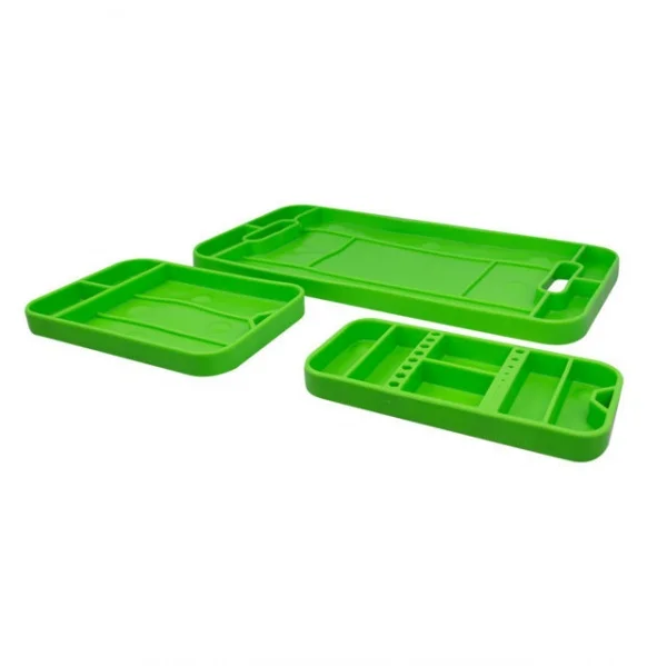 Jbm 53903 set di 3 vassoi portautensili flessibili - dettaglio 1