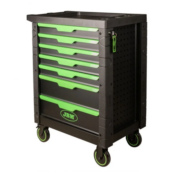 Jbm 54389 cassettiera verde a 7 cassetti - dettaglio 3