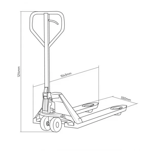 Jbm 53880 transpalllet manuale 2500 kg - dettaglio 6