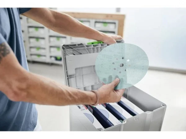 Festool sys-stf d225 gr net-set kit dischi abrasivi granat net 225 mm in systainer 100 pz. 578719 - dettaglio 2