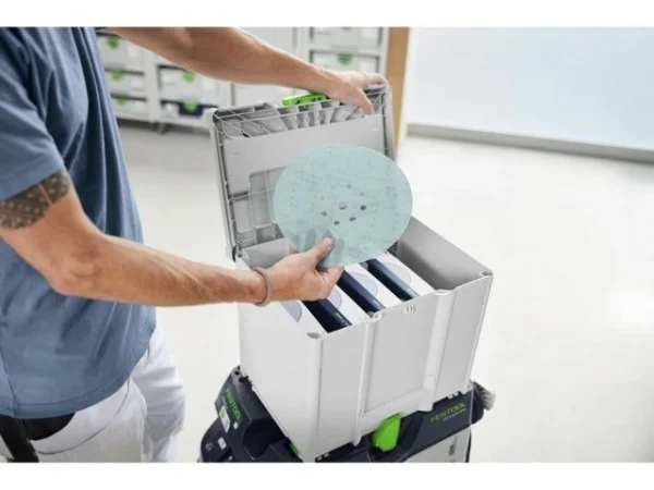 Festool sys-stf d225 gr net-set kit dischi abrasivi granat net 225 mm in systainer 100 pz. 578719 - dettaglio 5