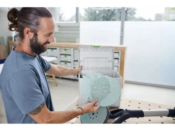 Festool sys-stf d225 gr net-set kit dischi abrasivi granat net 225 mm in systainer 100 pz. 578719 - dettaglio 6