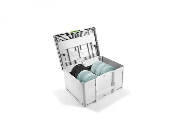 Festool sys-stf d150 gr net-set kit dischi abrasivi granat net 150 mm in systainer 102 pz. 578718 - dettaglio 1