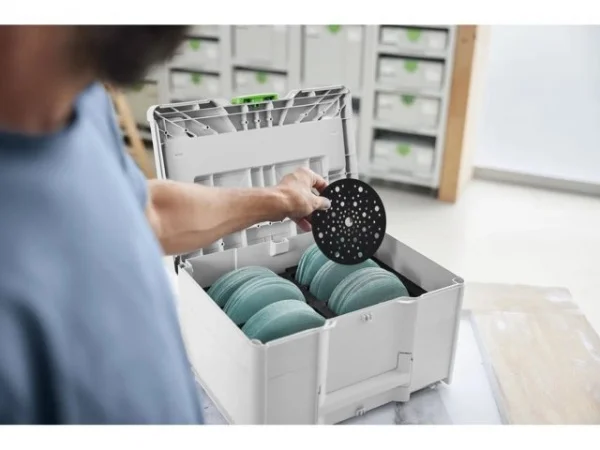 Festool sys-stf d150 gr net-set kit dischi abrasivi granat net 150 mm in systainer 102 pz. 578718 - dettaglio 3