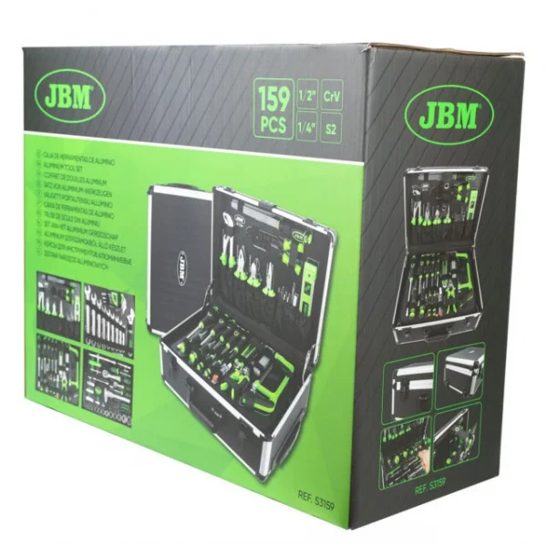 Jbm 53159 valigetta portautensili con assortimento 159 pz. - dettaglio 5