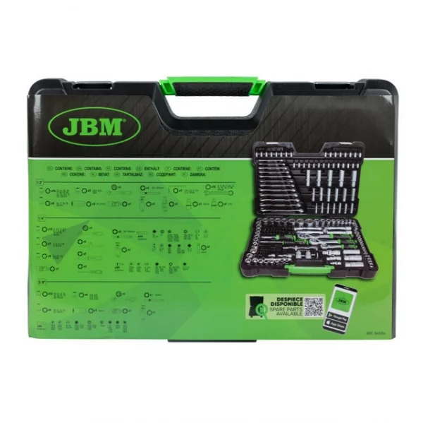 Jbm 54034 valigetta portautensili con assortimento 216 pz. - dettaglio 5