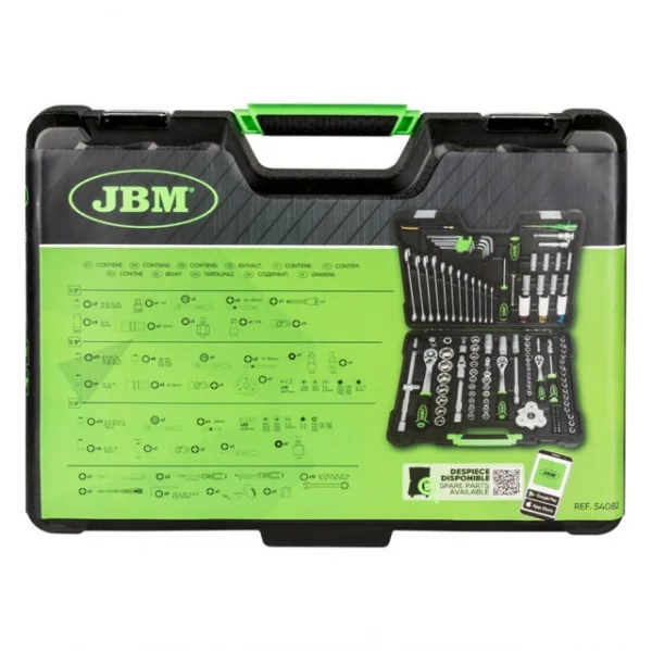 Jbm 54082 valigetta portautensili con assortimento 132 pz. - dettaglio 5