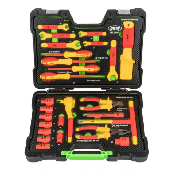 Jbm 54091 valigetta portautensili con utensili isolati 26 pz. - dettaglio 1