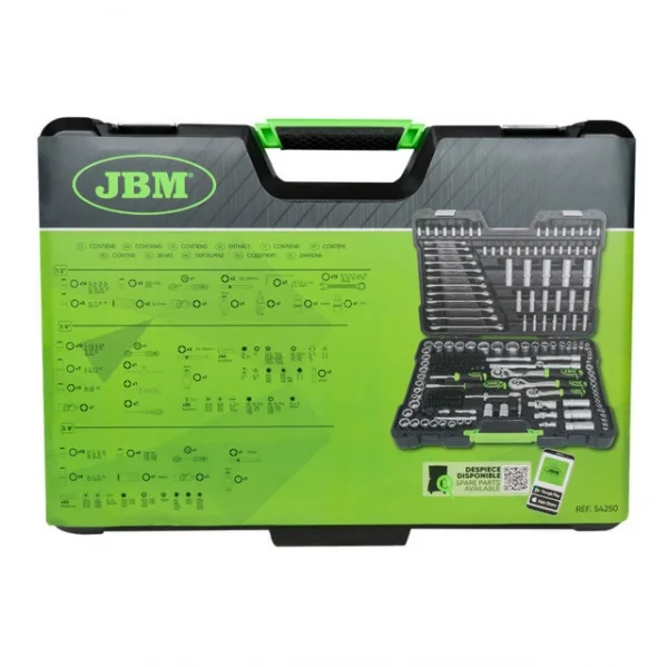 Jbm 54250 valigetta portautensili con assortimento 216 pz. - dettaglio 5